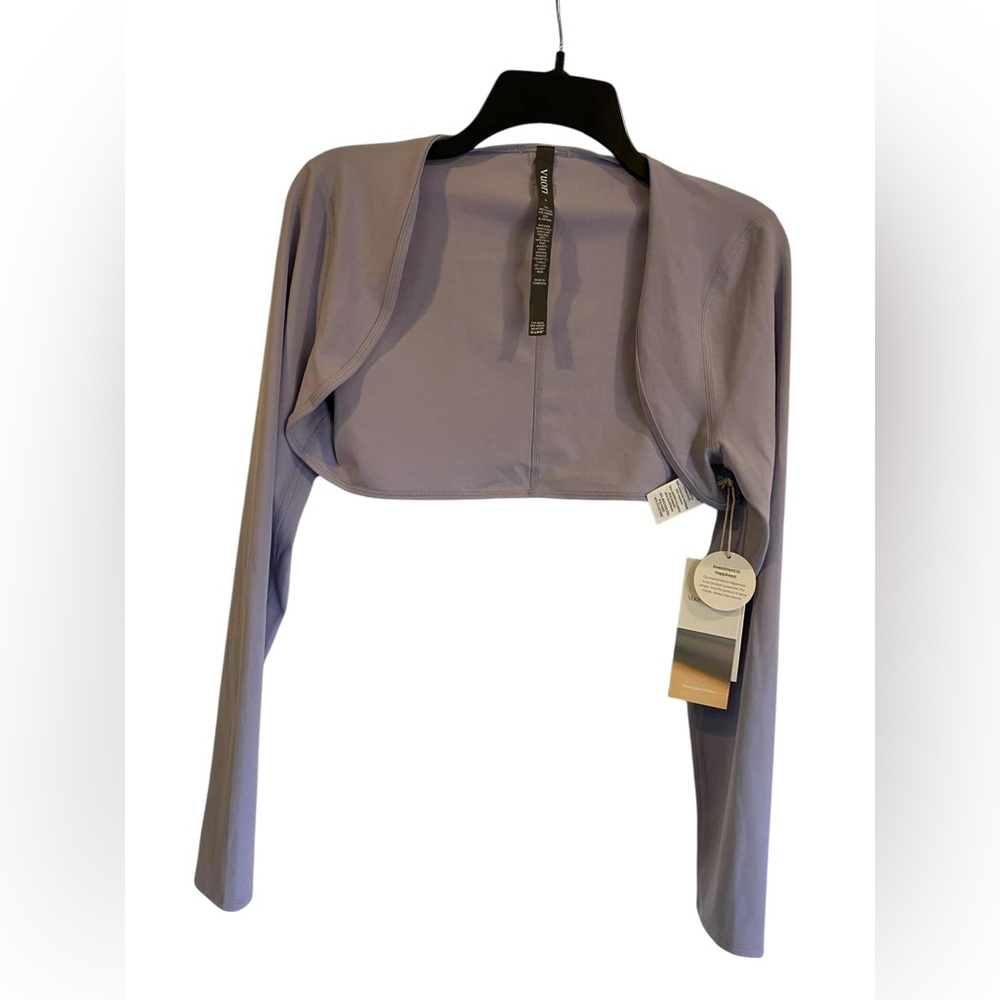 NWT Vuori all the feels shrug LAVENDER MIST Size L